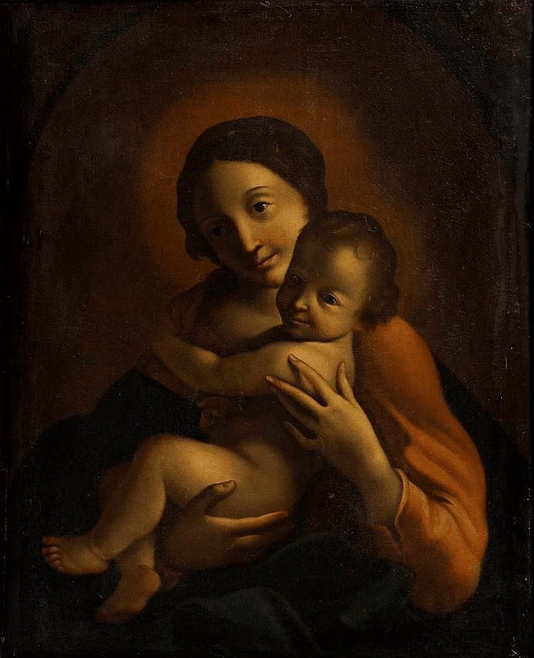  158-Giovanni Lanfranco-Madonna col Bambino-attribuito 